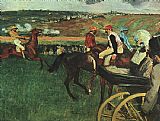 Edgar Degas At the Races painting